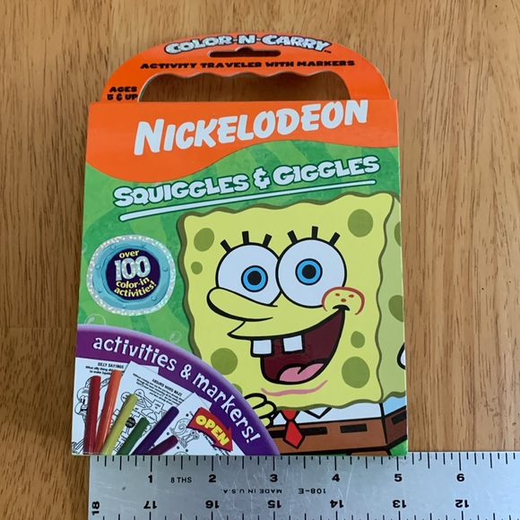 ✋SpongeBob Squarepants Color-N-Carry Activity Traveler New, but No Markers - Picture 14 of 14